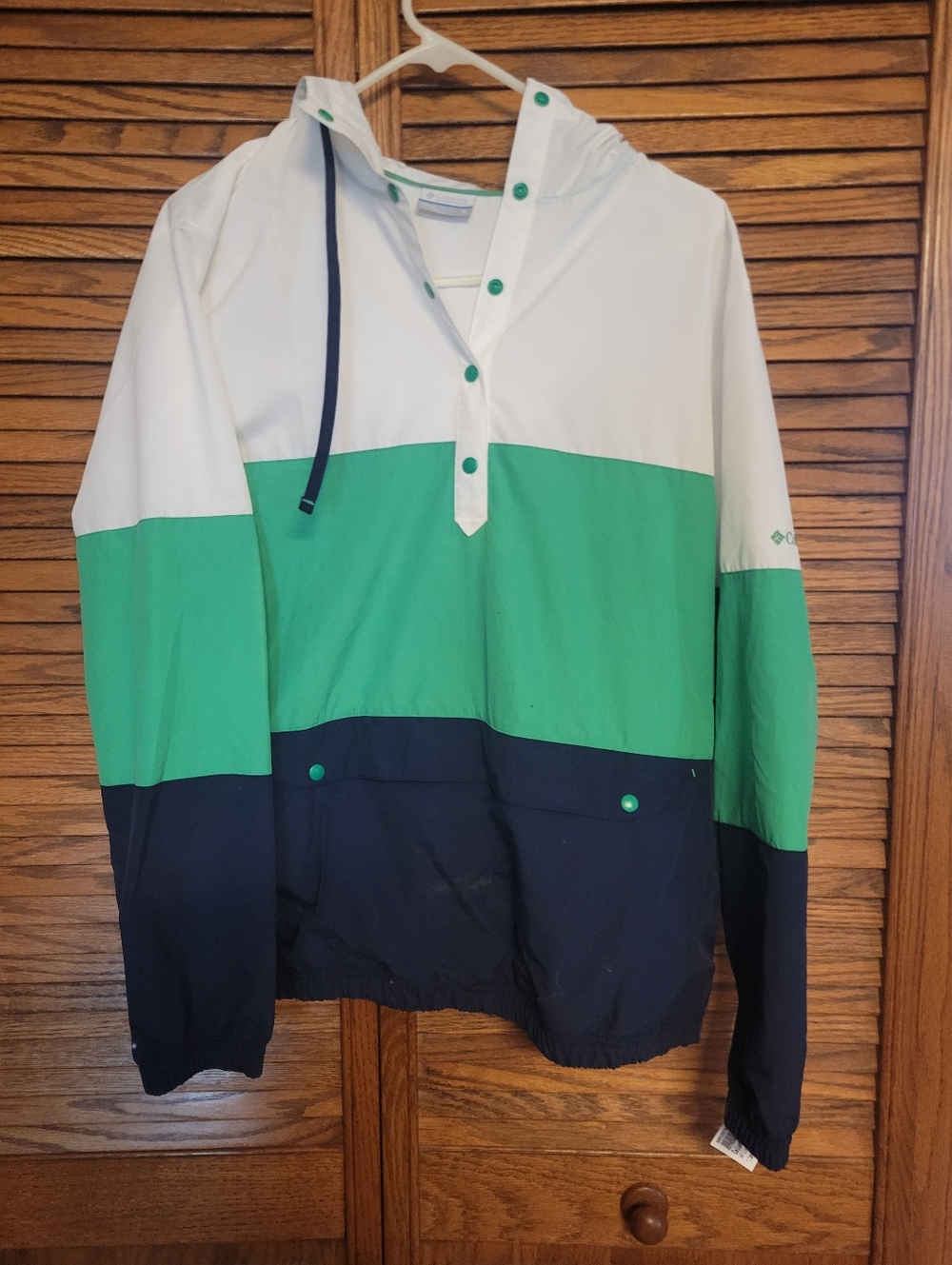 Columbia NWT Women's Pullover Hoodie Jacket Harborside Windbreaker Size Medium